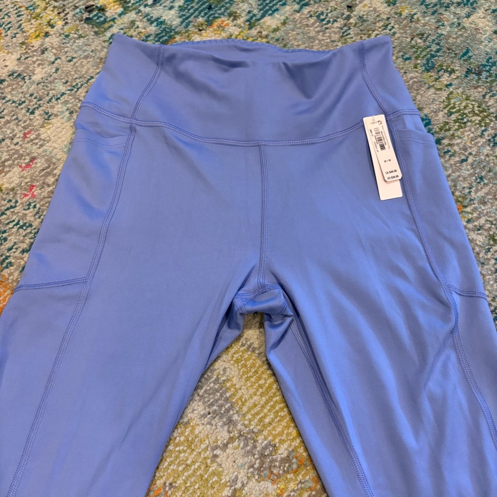 NWT Victorias Secret Essential Pocket Lace-Up Back Legging Medium NEW Periwinkle - Picture 2 of 11